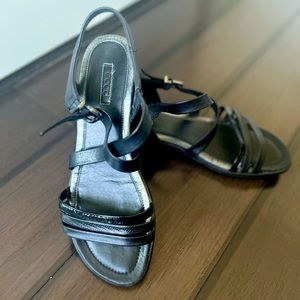 Leather ECCO back strap sandals size 39